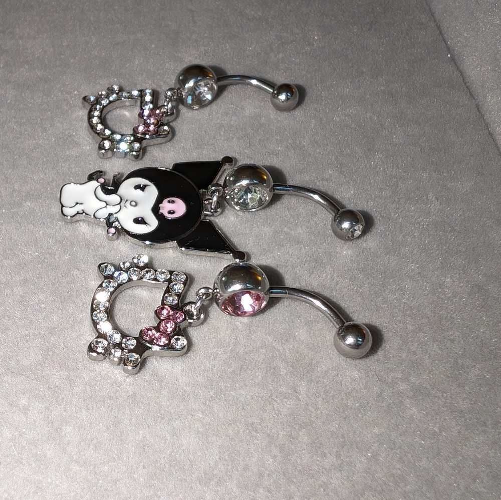 🆕 Hello Kitty Bellybutton Ring. - Picture 9 of 9